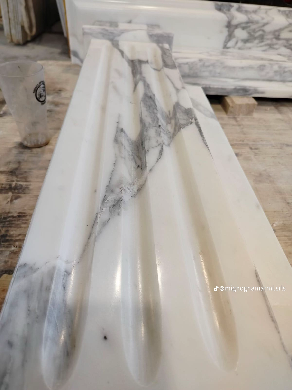Bespoke Arabescato moulding